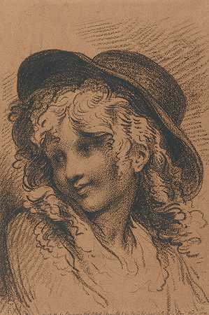 艺术家肖像他的儿子拉斐尔`Portrait of the Artists Son, Raphael (1839) by Benjamin West