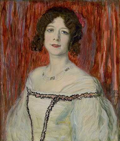 奥尔加·林德纳`Olga Lindpaintner (1907) by Franz von Stuck