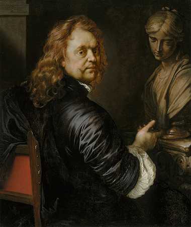 自画像`Self~portrait (1669) by Adriaen Hanneman