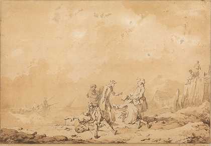 走私犯`Smugglers by Philippe-Jacques de Loutherbourg