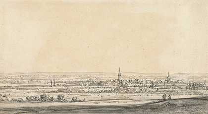 莱茵河谷景观`View of the Rhine River Valley (1651–1652) by Aelbert Cuyp