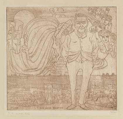 可怜的闪电`Een arme bliksem (1898) by Jan Toorop