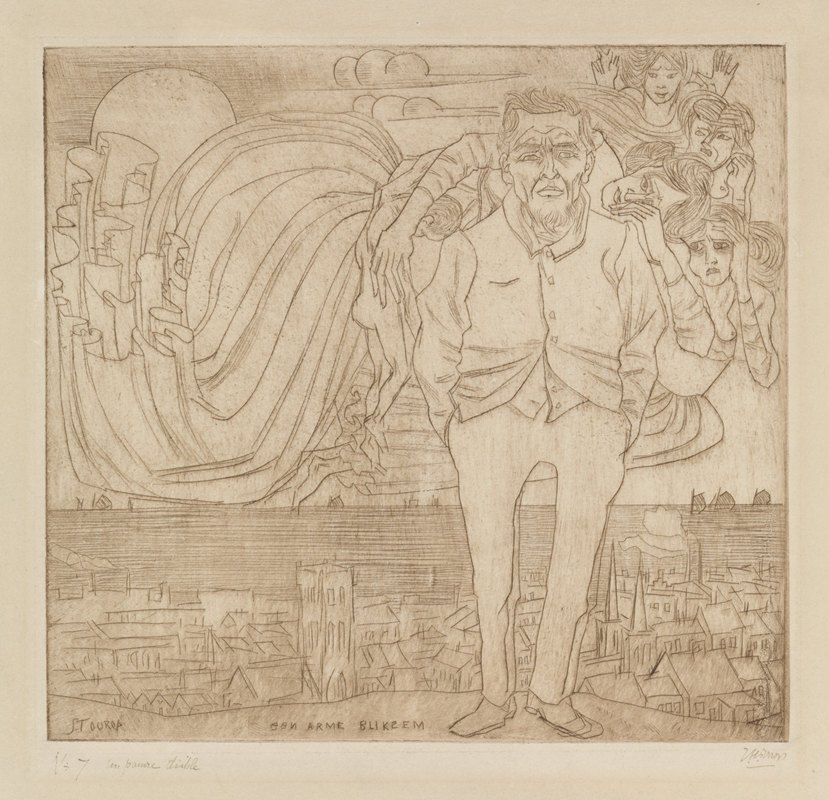 可怜的闪电`Een arme bliksem (1898) by Jan Toorop