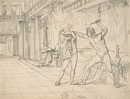 塔昆和卢克雷齐亚`Tarquin and Lucrezia (1771–1844) by Vincenzo Camuccini