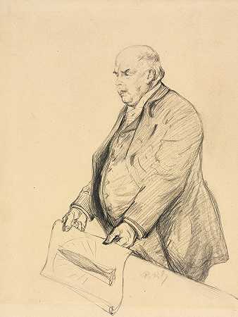 罗伯特·格林·英格索尔`Robert Green Ingersoll (fourth quarter 19th century) by Charles Paul Renouard