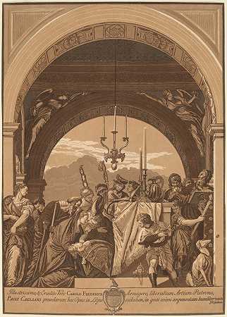 寺庙里的展示`The Presentation in the Temple (1739) by John Baptist Jackson