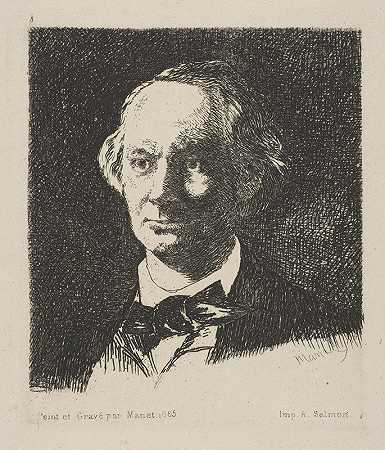 查尔斯·波德莱尔肖像`Portrait of Charles Baudelaire (1868) by Édouard Manet