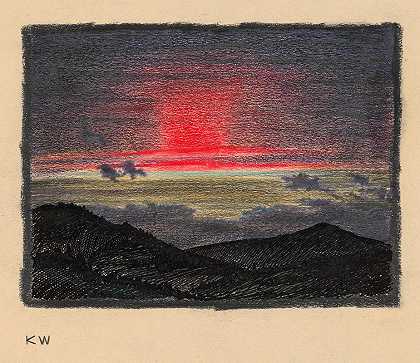 无标题（自然研究）2`Ohne Titel (Naturstudie) II (1924) by Karl Wiener