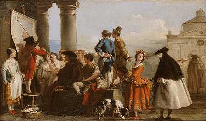 讲故事者`The Storyteller (1773~1777) by Giovanni Domenico Tiepolo