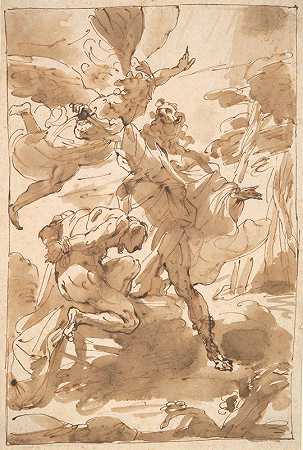 以撒的牺牲`The Sacrifice of Isaac (ca. 1770) by Ubaldo Gandolfi