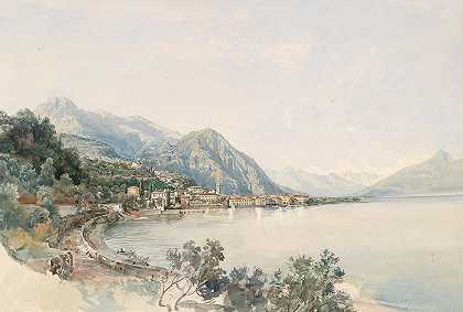 贝拉吉奥科莫湖上的景色`Blick über den Comer See auf Bellaggio by Thomas Ender