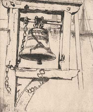 戴克钟`The Dijk Bell, Volendam (1892) by Sir Frank Short