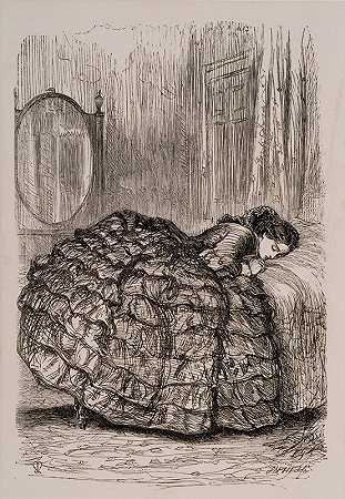 弗雷姆利牧师住宅——这不是谎言吗`Framley Parsonage – Was it not a Lie (1860) by Sir John Everett Millais