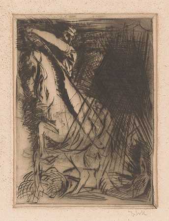 圣乔治与龙`Sint Joris en de draak (1878 ~ 1943) by Willem van Konijnenburg