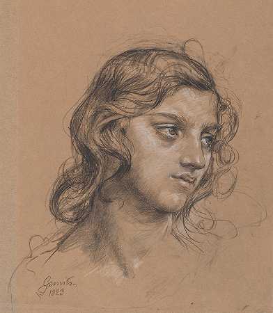青年画像`Portrait of a Youth (1923) by Vincenzo Gemito