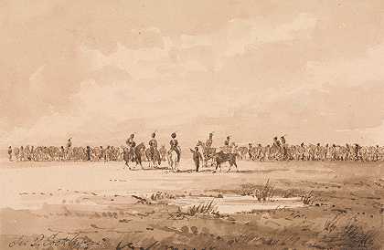 徒步骑兵`Dismounted Cavalry by James Pattison Cockburn