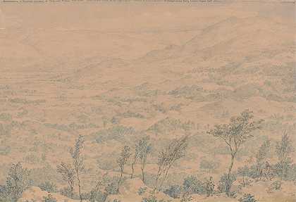 回忆小亚细亚迈拉萨附近卡里亚的山景`Reminiscence of Mountain Scenery in Caria, near Mylasa, Asia Minor (1857) by Richard Dadd