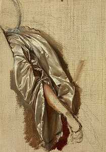奎因·芭芭拉研究把胳膊伸到画上芭芭拉·拉齐维之死`
Study of Quinn Barbaras Arm to the Painting The Death of Barbara Radziwiłł (1860)  by Józef Simmler