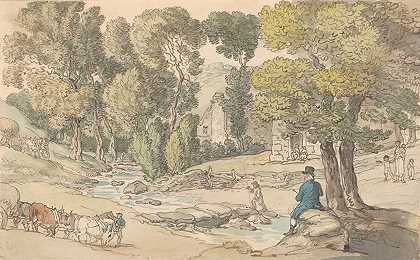 罗兰森素描`Rowlandson sketching (ca. 1780–1825) by Thomas Rowlandson