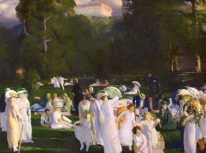 六月的一天`A Day in June (1913) by George Wesley Bellows