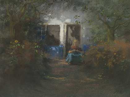田园诗。`Idylle (1867 ~ 1941) by Jan Voerman