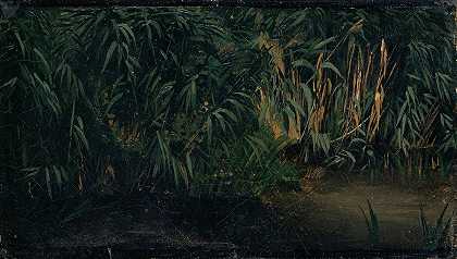 芦苇`Reed (1845) by Arnold Böcklin