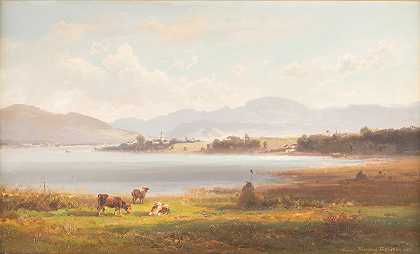 高山高地`Alpine upland (1897) by Ferdinand Feldhütter