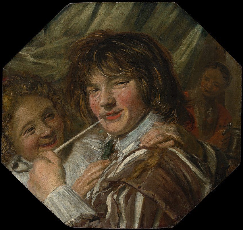 吸烟者`The Smoker (ca. 1623–25) by Frans Hals