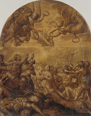 圣乌苏拉及其同伴的殉难`Martyrdom of Saint Ursula and her Companions (circa 1600)
