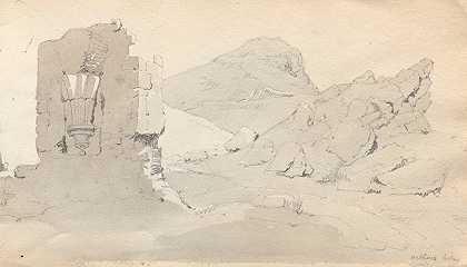 素描本：“素描本”“毁灭”`Sketchbook: “Ruin” (1814) by Samuel Prout