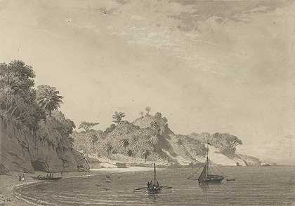 塞德罗斯湾`Cedros Bay (1857) by Michel Jean Cazabon