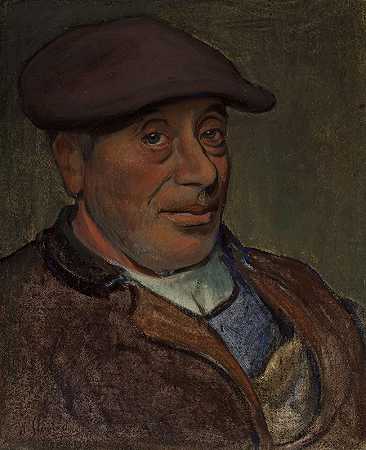 布雷顿海`Breton mariner (circa 1902) by Władysław Ślewiński