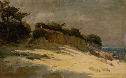 海岸`Seashore (1900) by Eduard Ballo