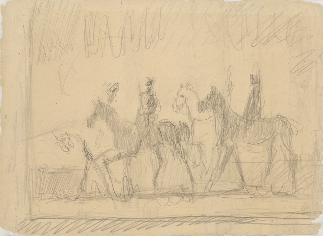 骑手研究`Study of Riders (1930–1939) by Cyprián Majerník