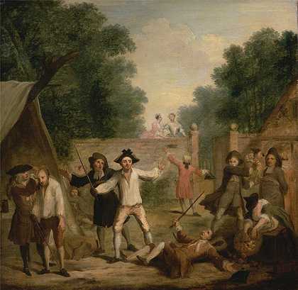 霍布国防部`Hobs Defence (ca. 1725) by John Laguerre