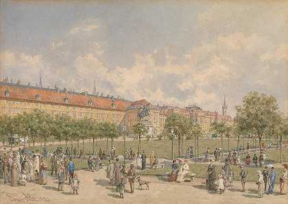 英雄广场`Heldenplatz (1882) by Franz Alt