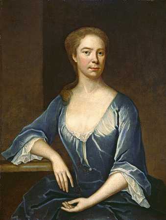 一位女士的肖像`Portrait of a Lady (c. 1715~1730) by Maria Verelst