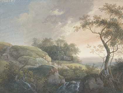 早上`The Morning (1732–67) by Johann Georg Wagner