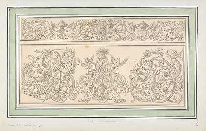 设计正字法pl.5`Design for Orthographia pl.5 (late 17th–mid~18th century) by Johann Daniel Preissler