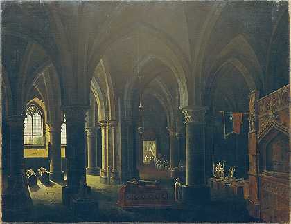 哥特式拱顶`Gotisches Gruftgewölbe (1828) by Antonio de Pian