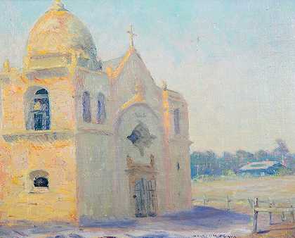 卡梅尔教堂`Carmel Mission (1915) by William Posey Silva