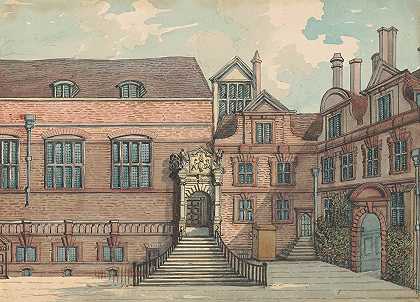 皮革富勒大厅`Leather Fullers Hall (1800) by Samuel Ireland