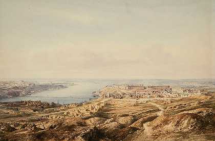 塞瓦斯托波尔景观`View Of Sevastopol by Gaspard Gobaut