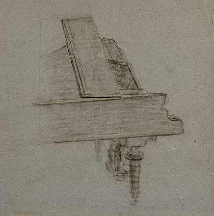 钢琴研究白球`Etude pour le piano du Bal blanc (1903) by Joseph-Marius Jean Avy