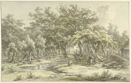 Eext（德伦特）附近的景观`Landschap bij Eext (Drenthe) (1793) by Egbert van Drielst