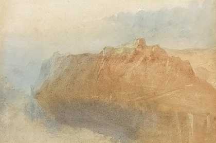 莱茵河对岸的埃伦布雷茨坦要塞`The Fortress Of Ehrenbreitstein From Across The Rhine by Joseph Mallord William Turner