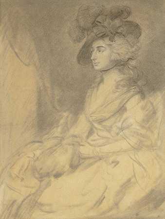Sarah Siddons夫人`Mrs. Sarah Siddons (1785) by Thomas Gainsborough