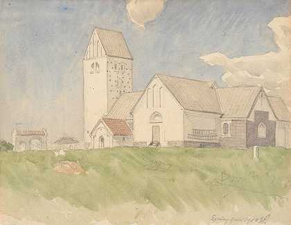 埃辛教堂`Ejsing Kirke (1900) by Joakim Skovgaard