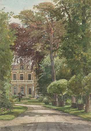 外面的Spaarnhout`Het buiten Spaarnhout (1885) by Ernst Witkamp