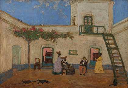 El Patio o Patio Unitario`El Patio o Patio Unitario (from 1880 until 1938) by Pedro Figari
